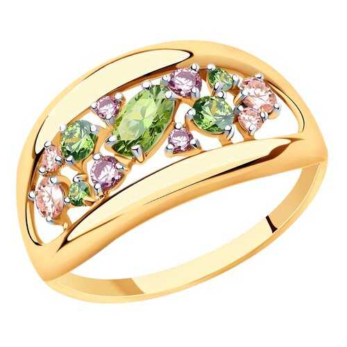 Кольцо женское SOKOLOV из золота с фианитами Swarovski 81010469 р.18.5 в Tom Tailor