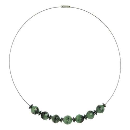 Бусы женские My-bijou 303-1467 зеленые/серые в Tom Tailor