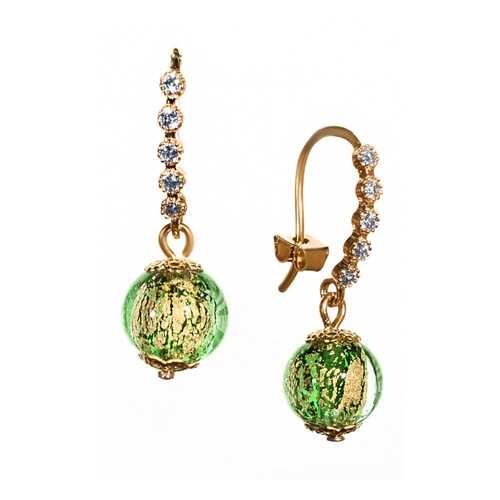 Серьги Bottega Murano 09044347 зеленые в Tom Tailor