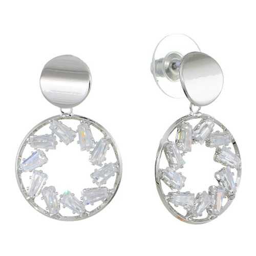 Серьги Corona Style B006E9694 серебристые в Tom Tailor