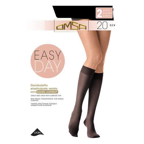 Гольфы женские Omsa 4061OM_nero черные M/L в Tom Tailor