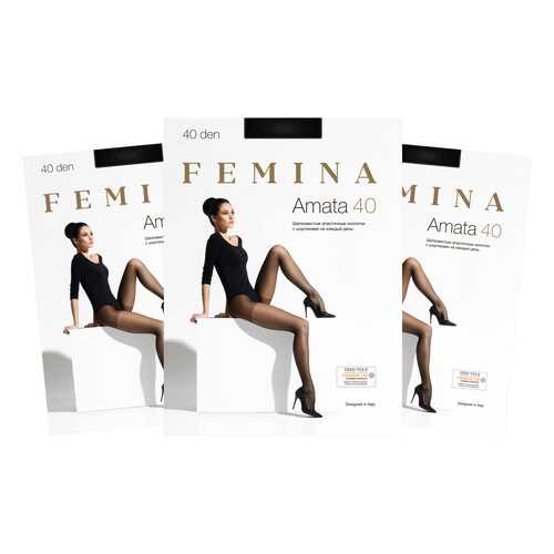 Колготки женские FM Amata 40 den nero 3/M (набор 3 шт.) в Tom Tailor